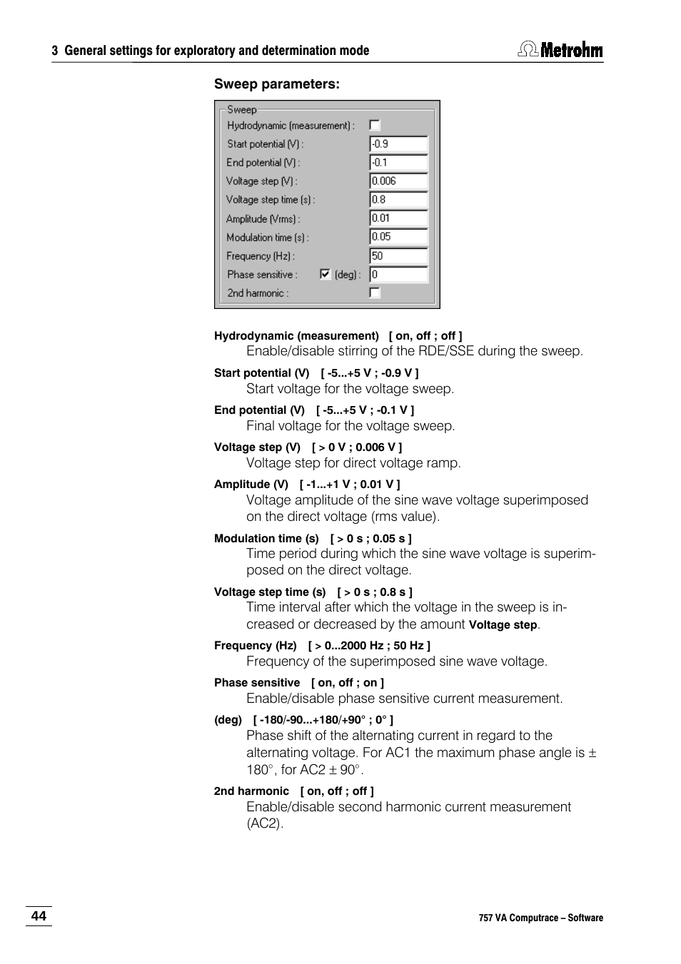 Metrohm 757 VA Computrace User Manual | Page 54 / 198