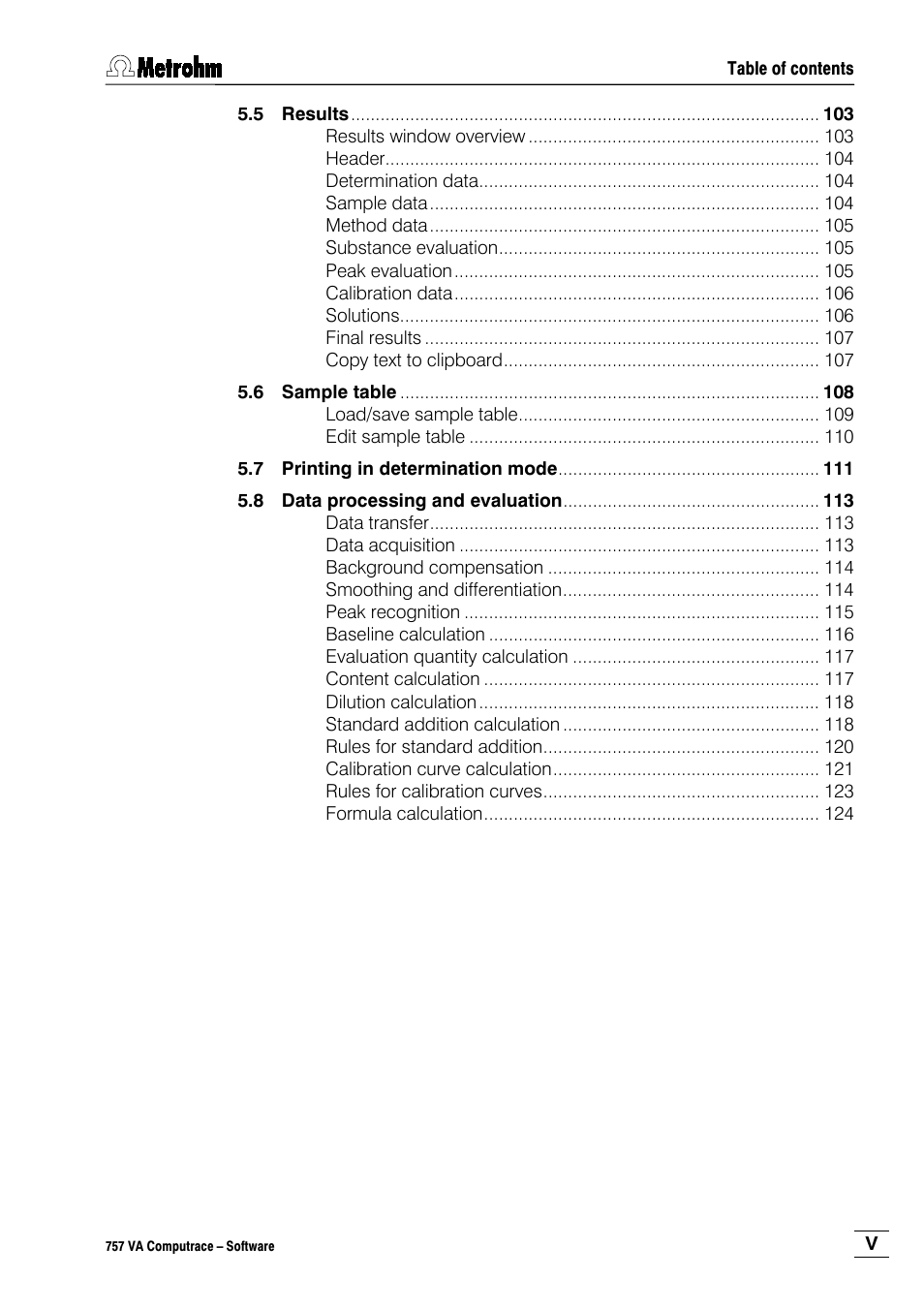 Metrohm 757 VA Computrace User Manual | Page 7 / 198