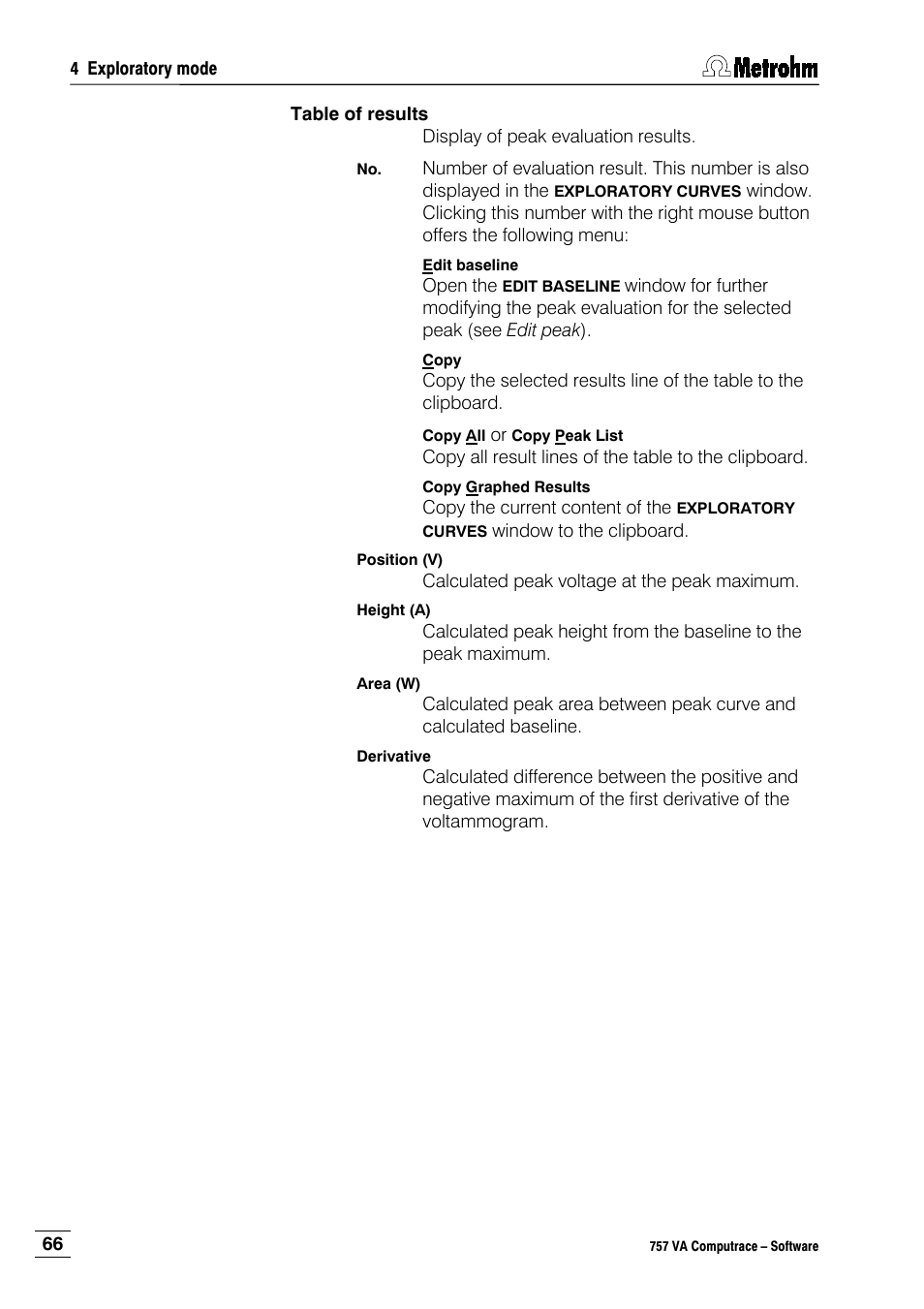Metrohm 757 VA Computrace User Manual | Page 76 / 198