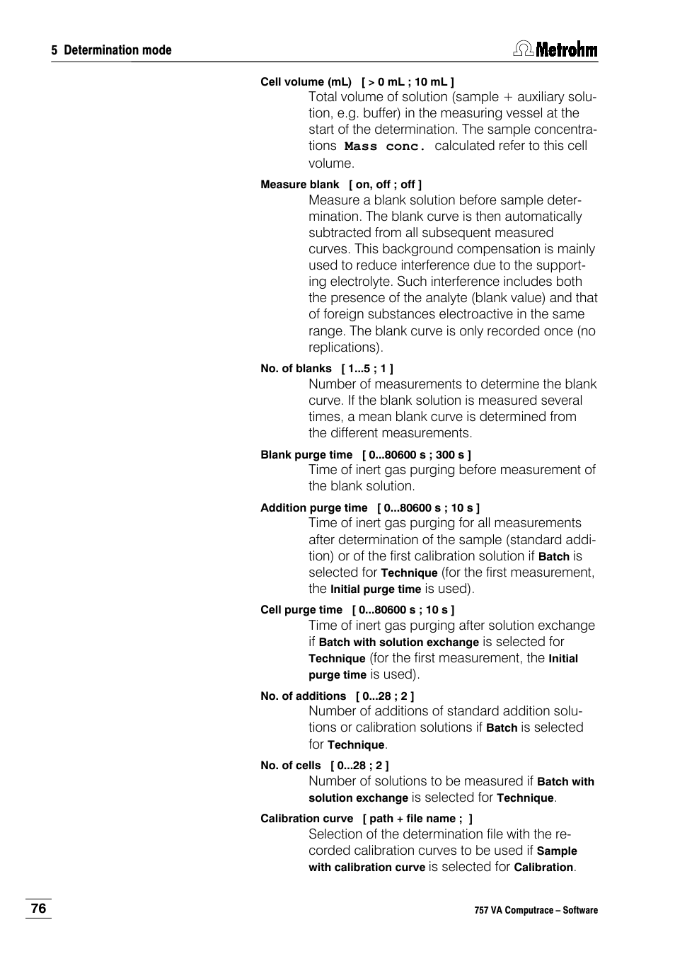 Metrohm 757 VA Computrace User Manual | Page 86 / 198