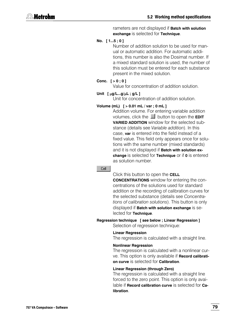 Metrohm 757 VA Computrace User Manual | Page 89 / 198