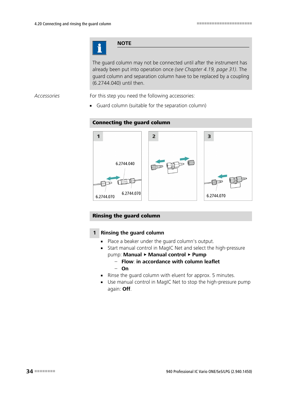 Metrohm 940 Professional IC Vario ONE/SeS/LPG User Manual | Page 42 / 52