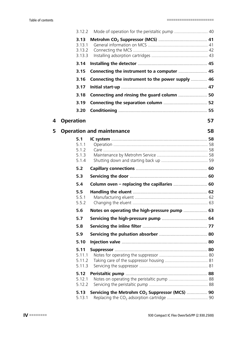 Metrohm 930 Compact IC Flex Oven/SeS/PP User Manual | Page 6 / 118