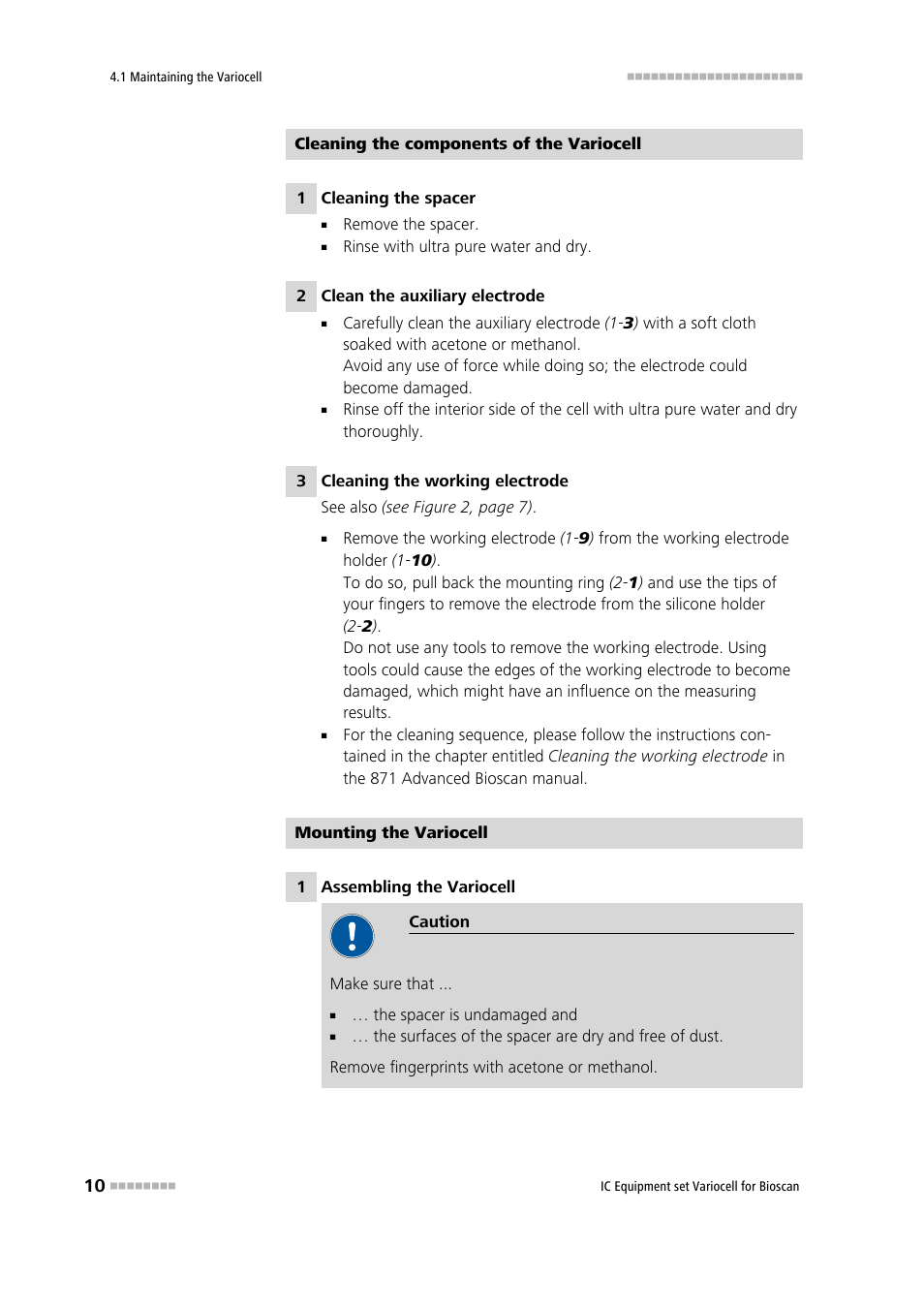 Metrohm Variocell for Bioscan – 6.5331.1X0 User Manual | Page 16 / 27