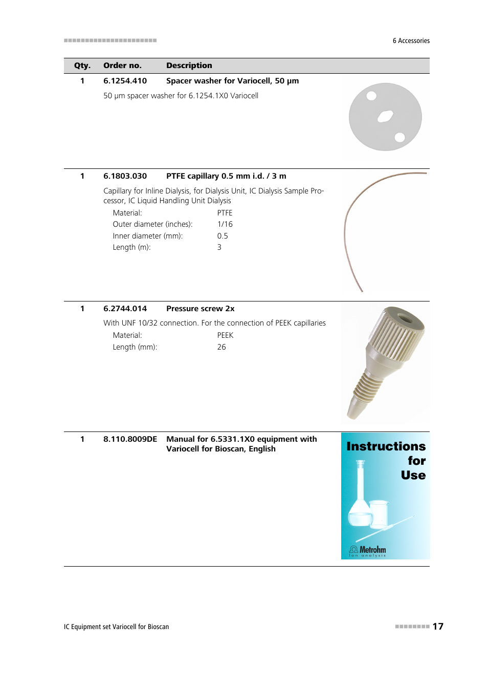 Metrohm Variocell for Bioscan – 6.5331.1X0 User Manual | Page 23 / 27