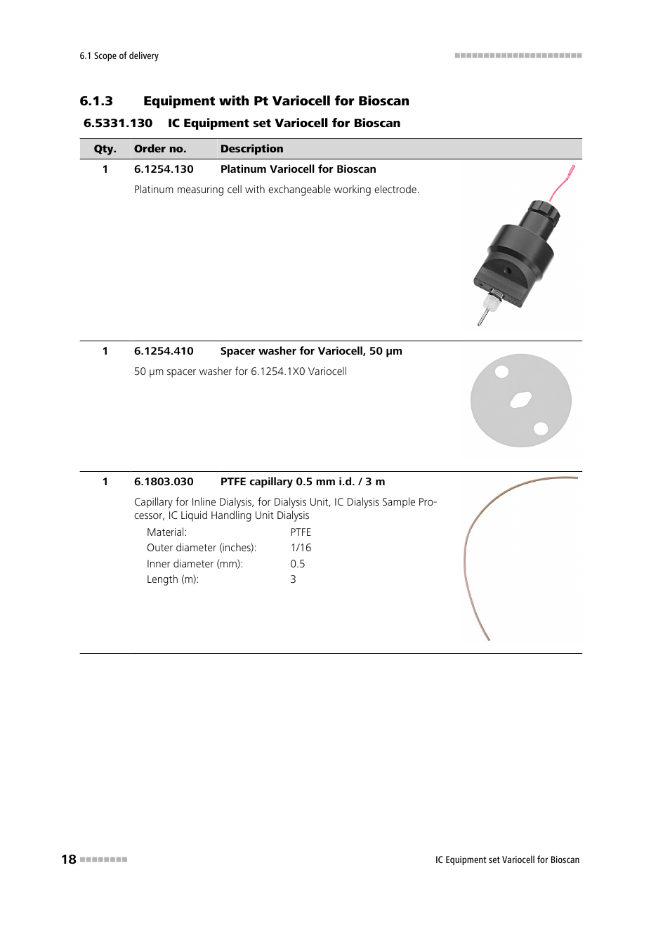 3 equipment with pt variocell for bioscan, Equipment with pt variocell for bioscan | Metrohm Variocell for Bioscan – 6.5331.1X0 User Manual | Page 24 / 27