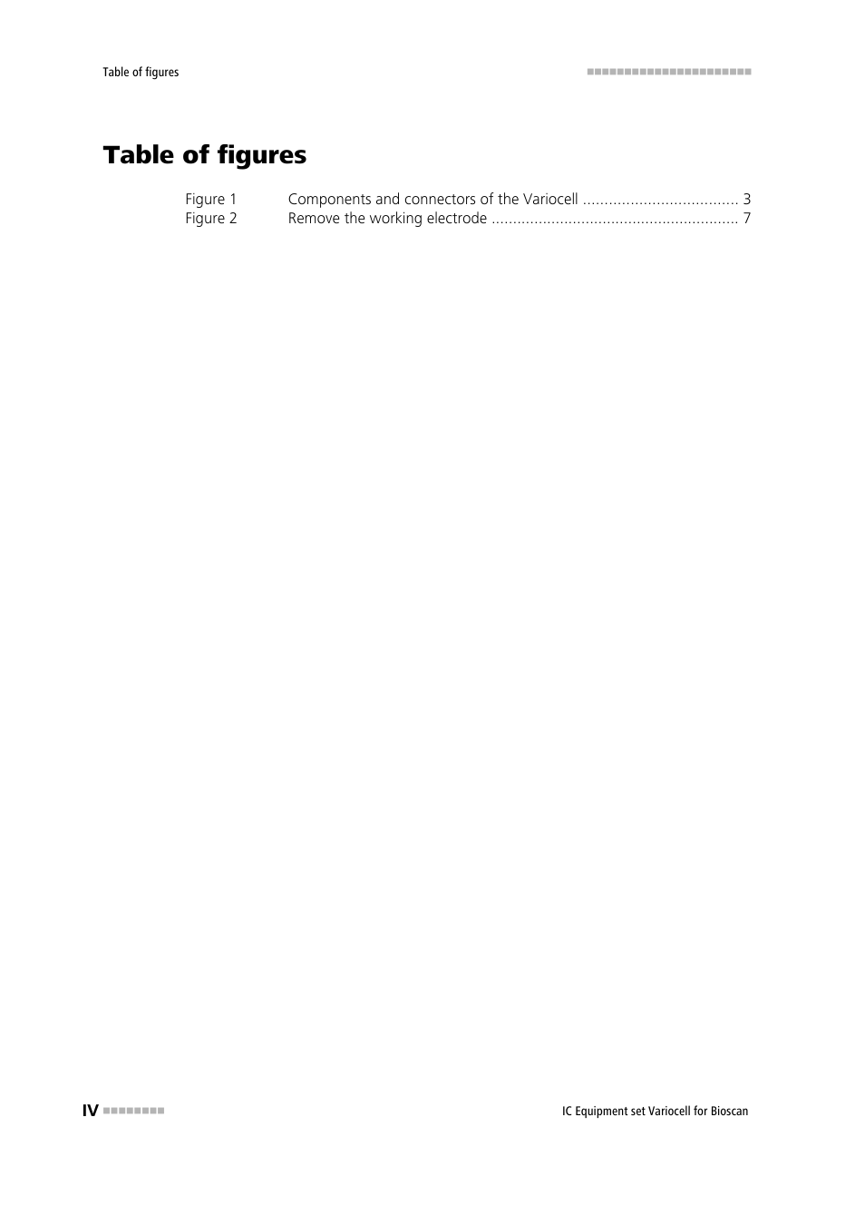 Table of figures | Metrohm Variocell for Bioscan – 6.5331.1X0 User Manual | Page 6 / 27