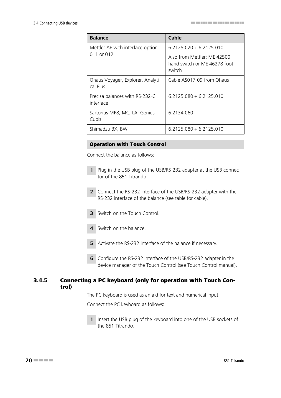 Metrohm 851 Titrando User Manual | Page 28 / 100