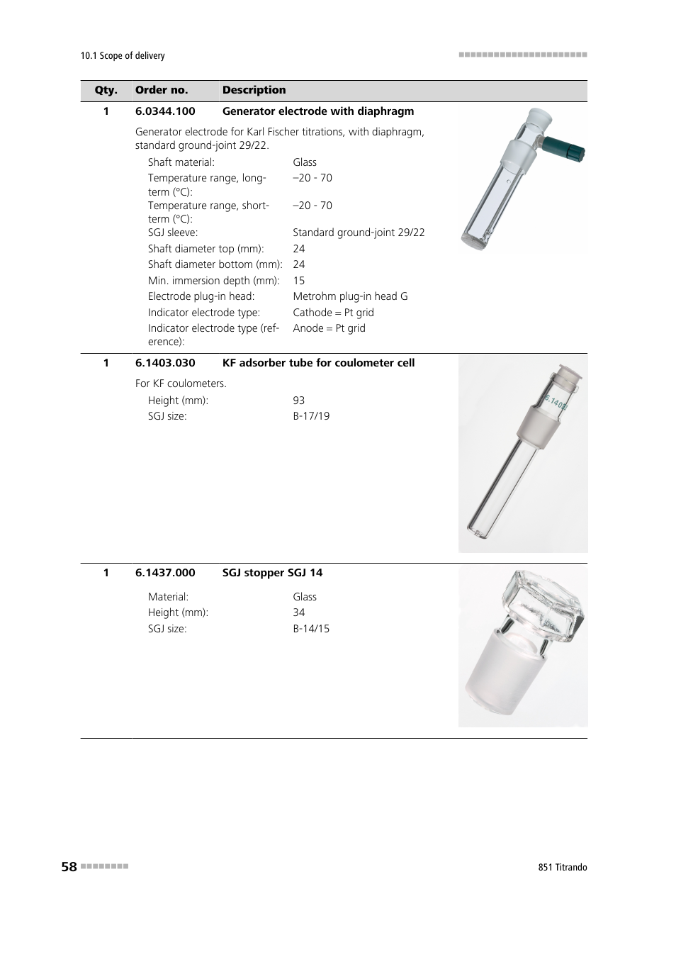 Metrohm 851 Titrando User Manual | Page 66 / 100
