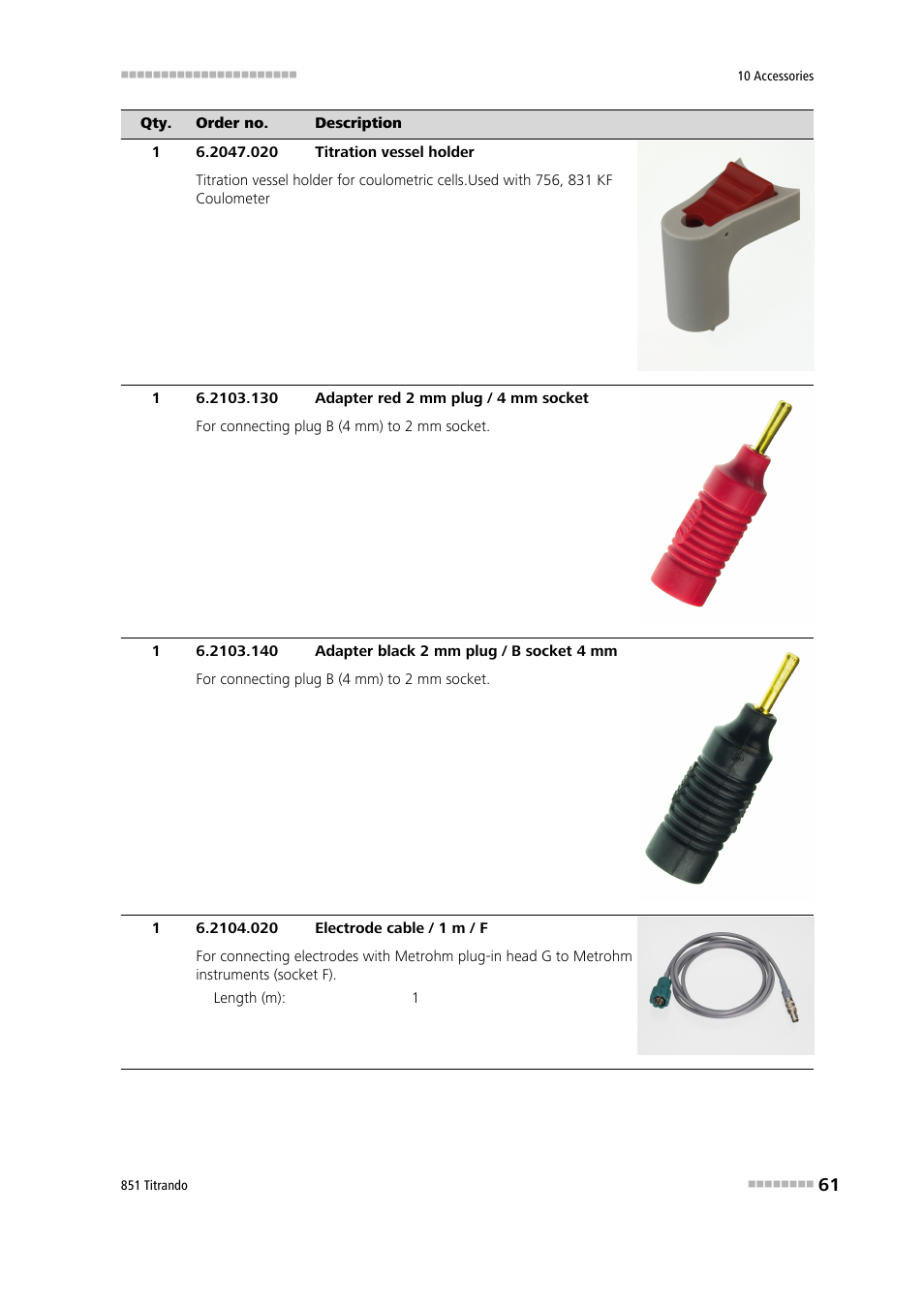 Metrohm 851 Titrando User Manual | Page 69 / 100