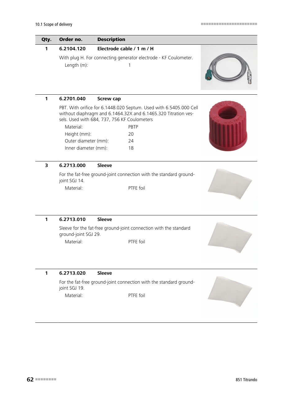 Metrohm 851 Titrando User Manual | Page 70 / 100