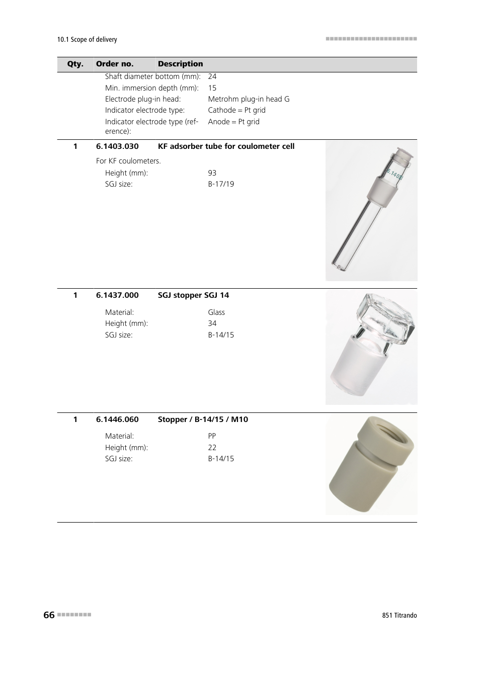 Metrohm 851 Titrando User Manual | Page 74 / 100