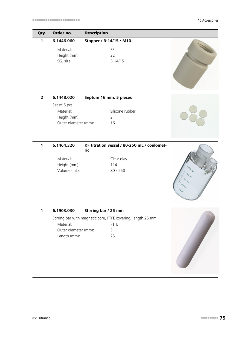 Metrohm 851 Titrando User Manual | Page 83 / 100