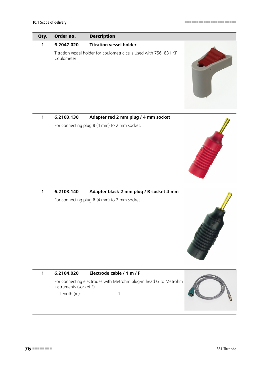 Metrohm 851 Titrando User Manual | Page 84 / 100