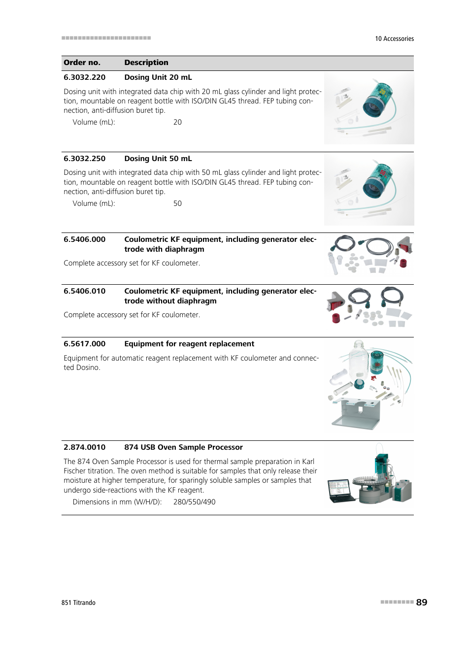Metrohm 851 Titrando User Manual | Page 97 / 100