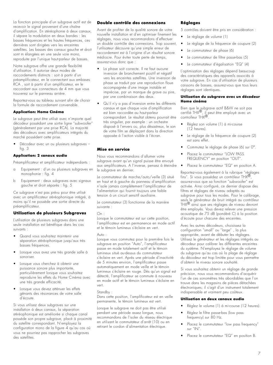 Bowers & Wilkins ASW CM User Manual | Page 10 / 53