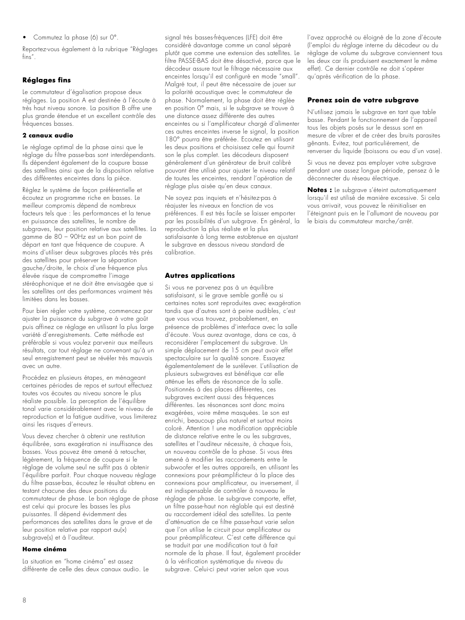 Bowers & Wilkins ASW CM User Manual | Page 11 / 53