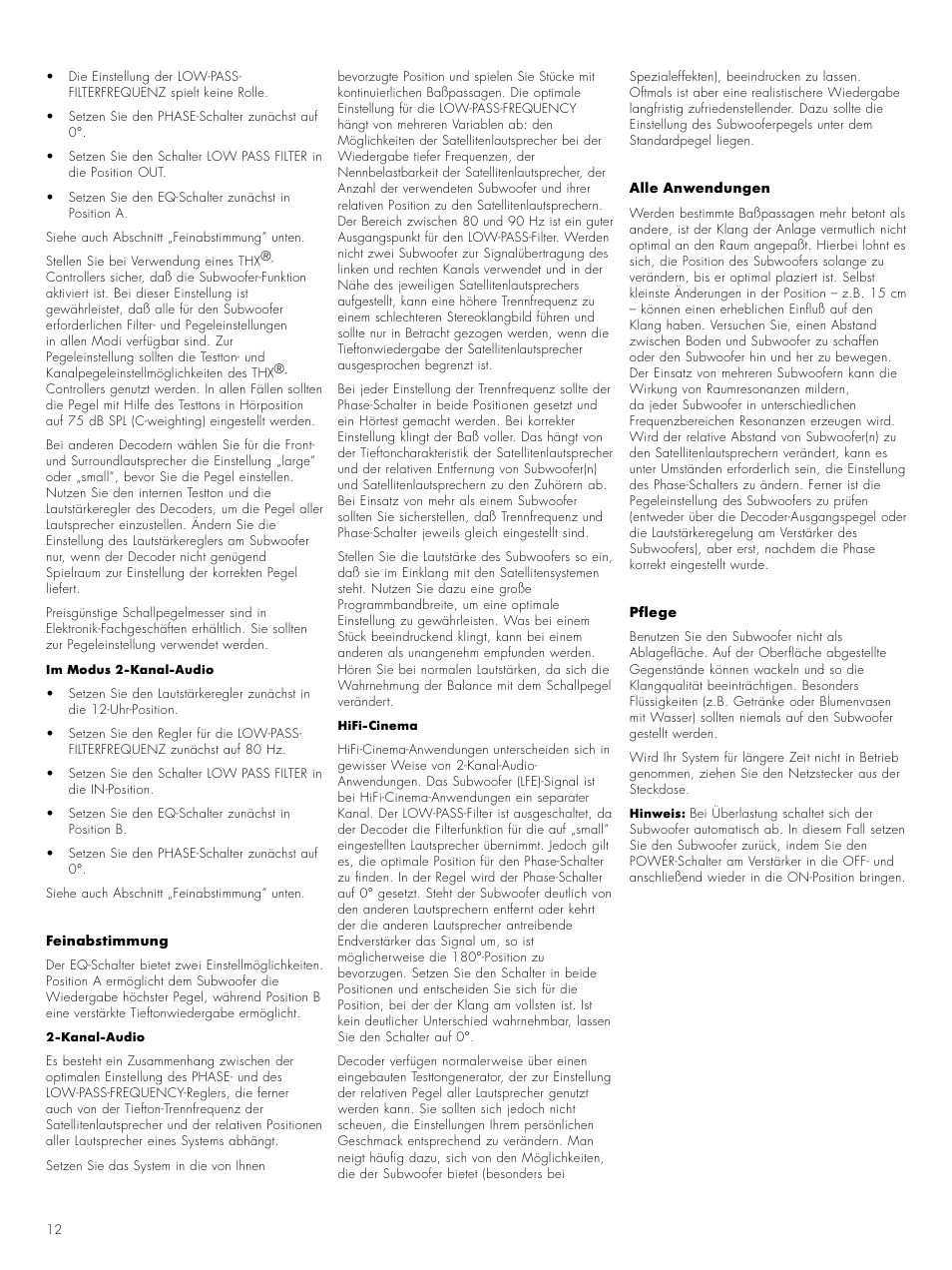 Bowers & Wilkins ASW CM User Manual | Page 15 / 53