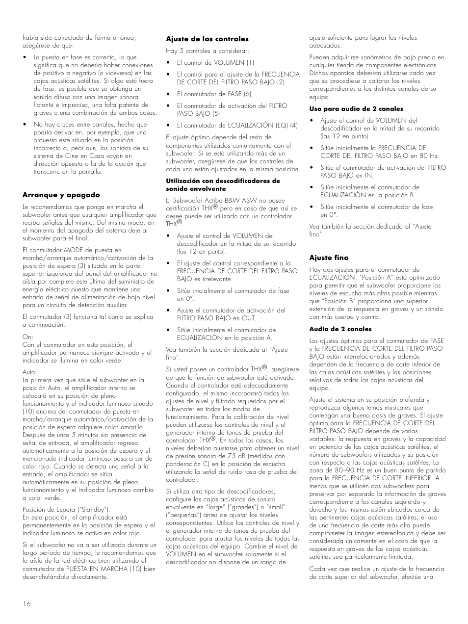 Bowers & Wilkins ASW CM User Manual | Page 19 / 53