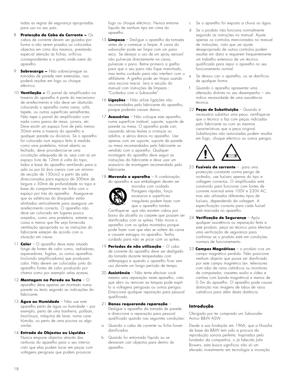 Bowers & Wilkins ASW CM User Manual | Page 21 / 53