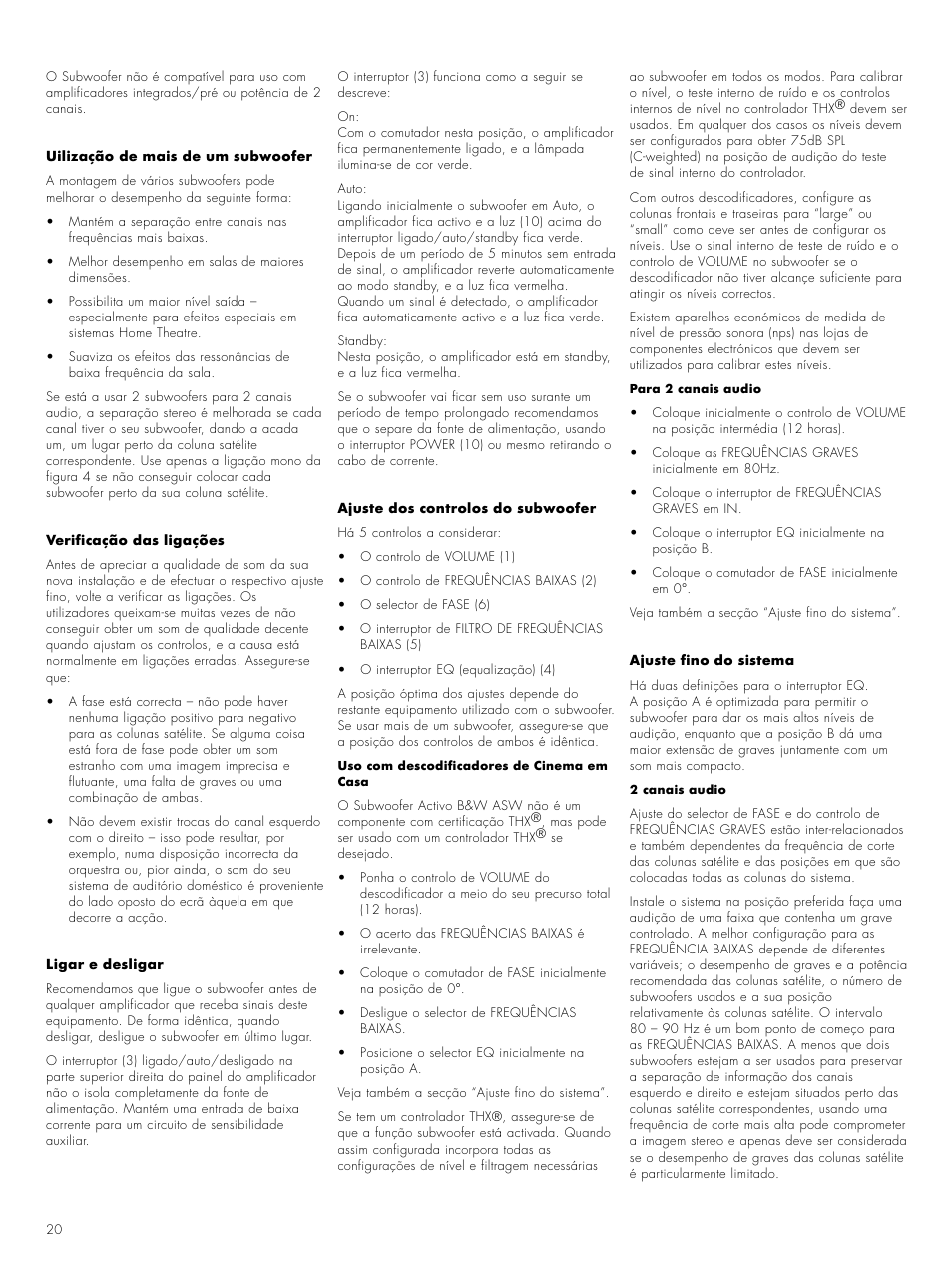 Bowers & Wilkins ASW CM User Manual | Page 23 / 53