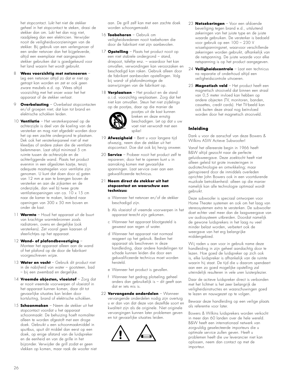 Bowers & Wilkins ASW CM User Manual | Page 29 / 53