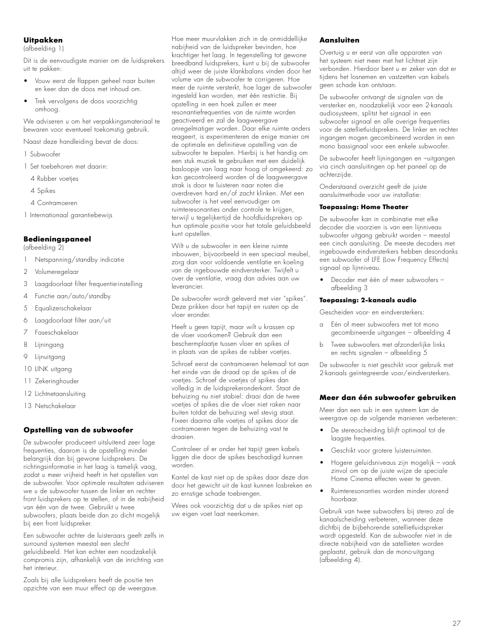 Bowers & Wilkins ASW CM User Manual | Page 30 / 53
