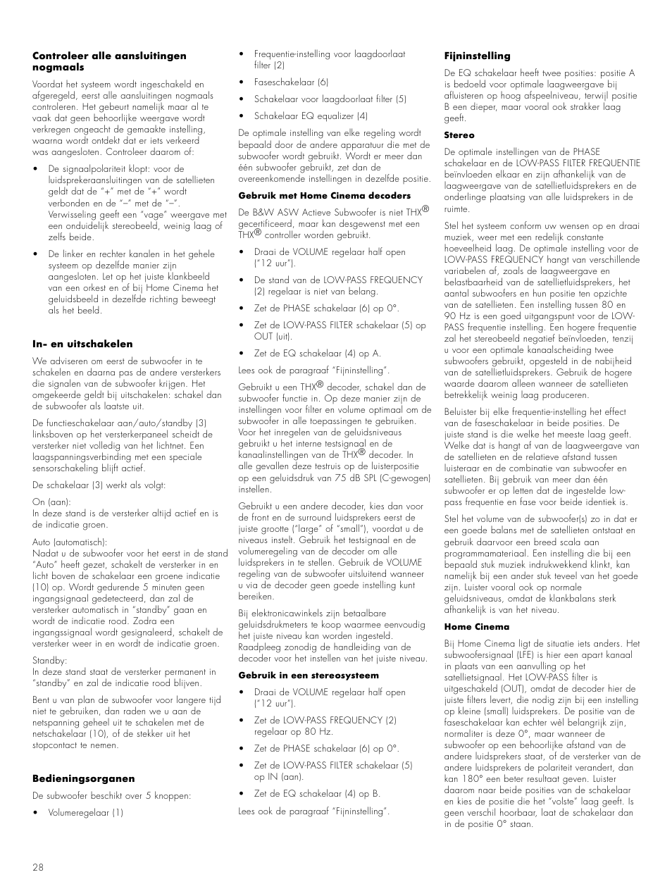 Bowers & Wilkins ASW CM User Manual | Page 31 / 53