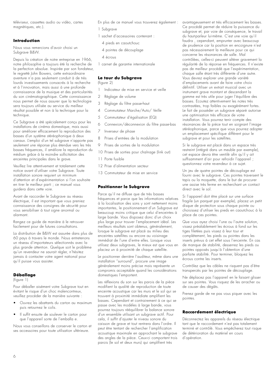 Bowers & Wilkins ASW CM User Manual | Page 9 / 53