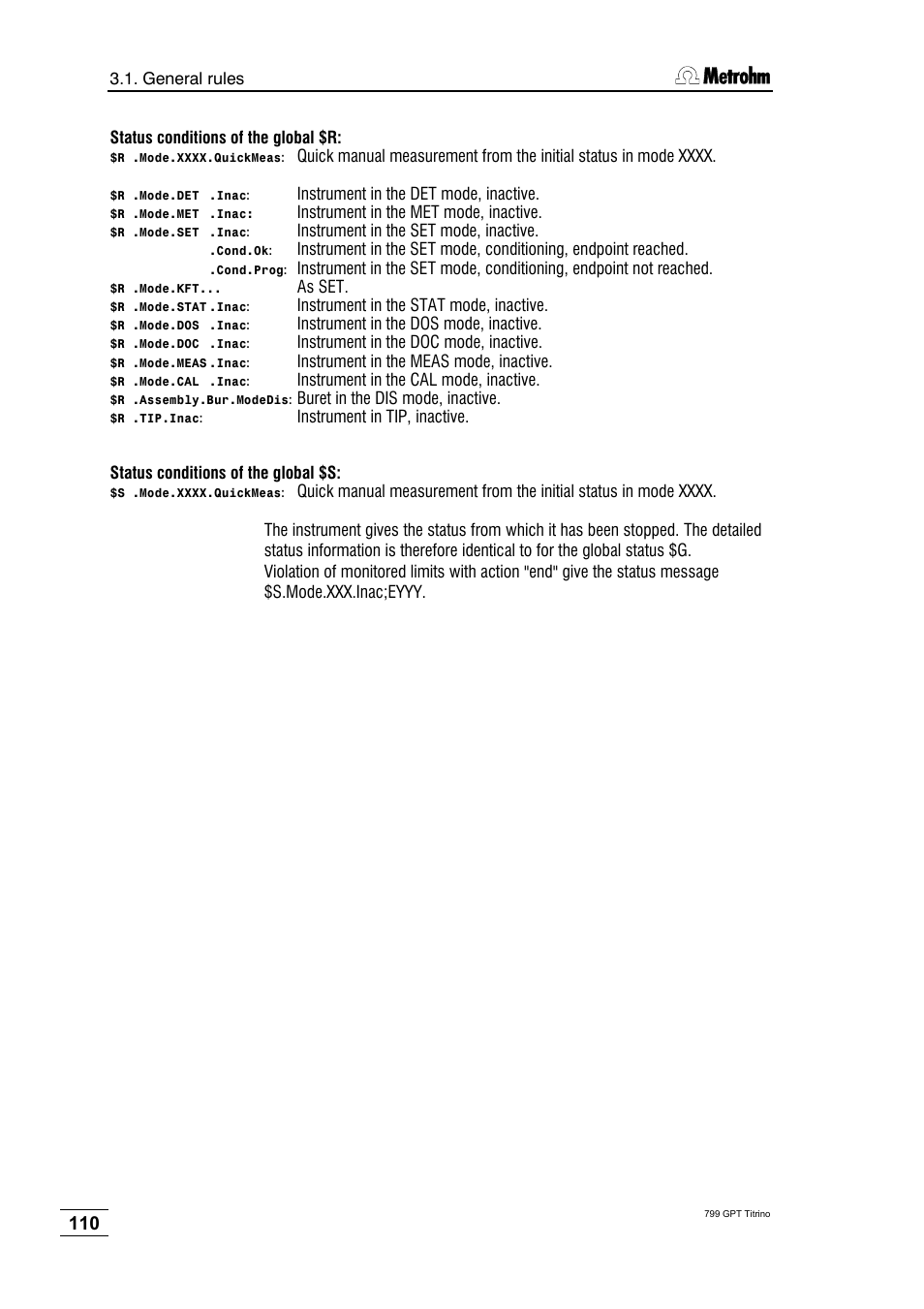 Metrohm 799 GPT Titrino User Manual | Page 114 / 242