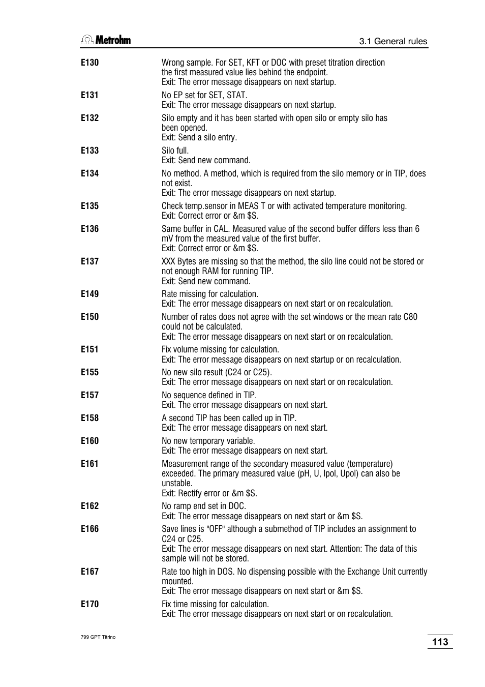 Metrohm 799 GPT Titrino User Manual | Page 117 / 242