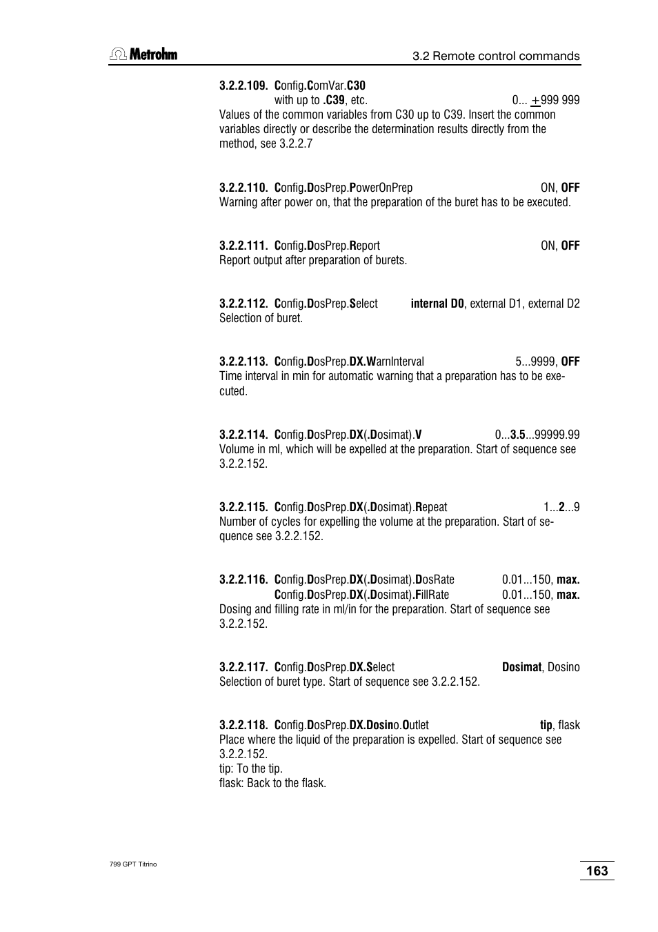 Metrohm 799 GPT Titrino User Manual | Page 167 / 242