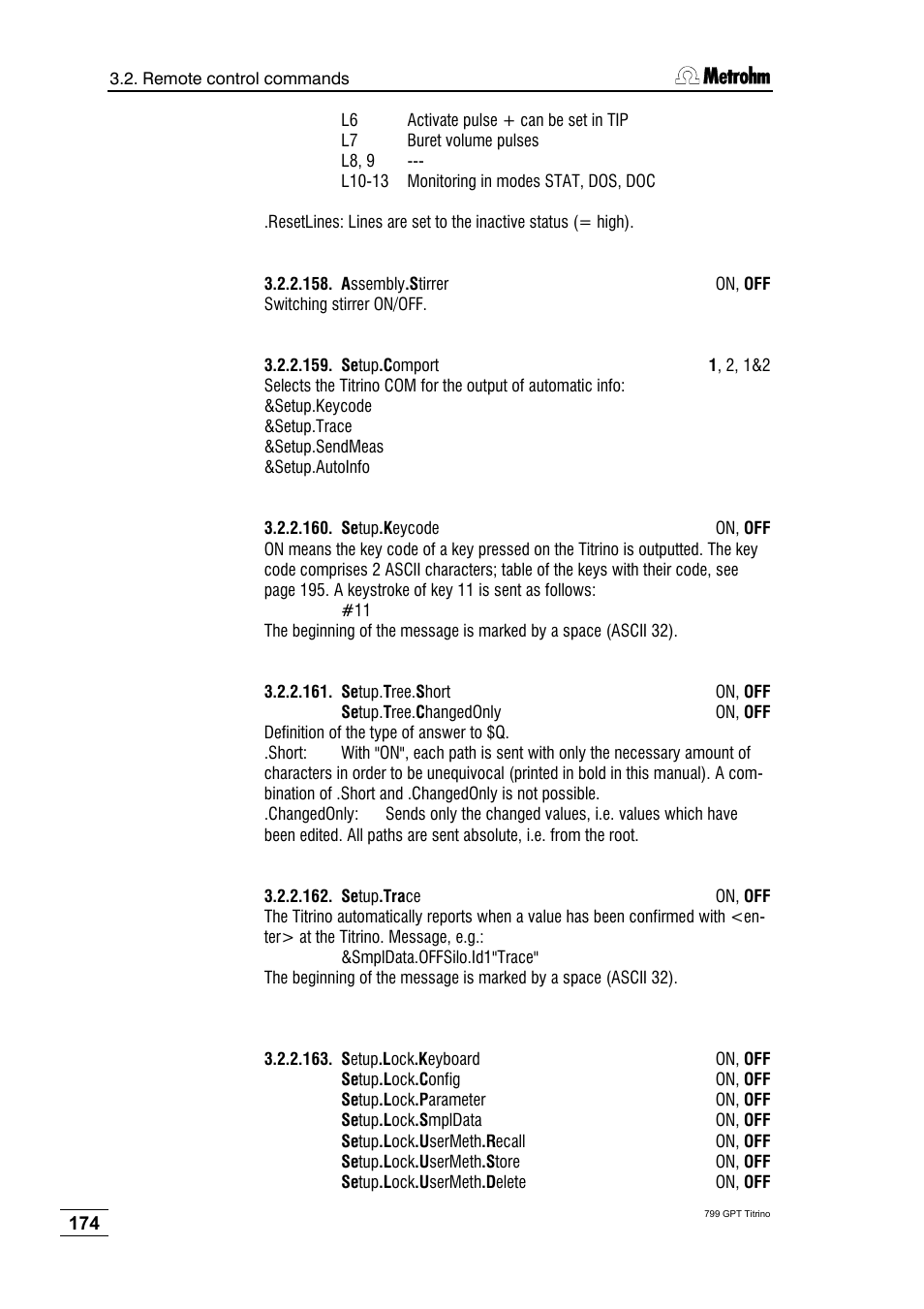 Metrohm 799 GPT Titrino User Manual | Page 178 / 242