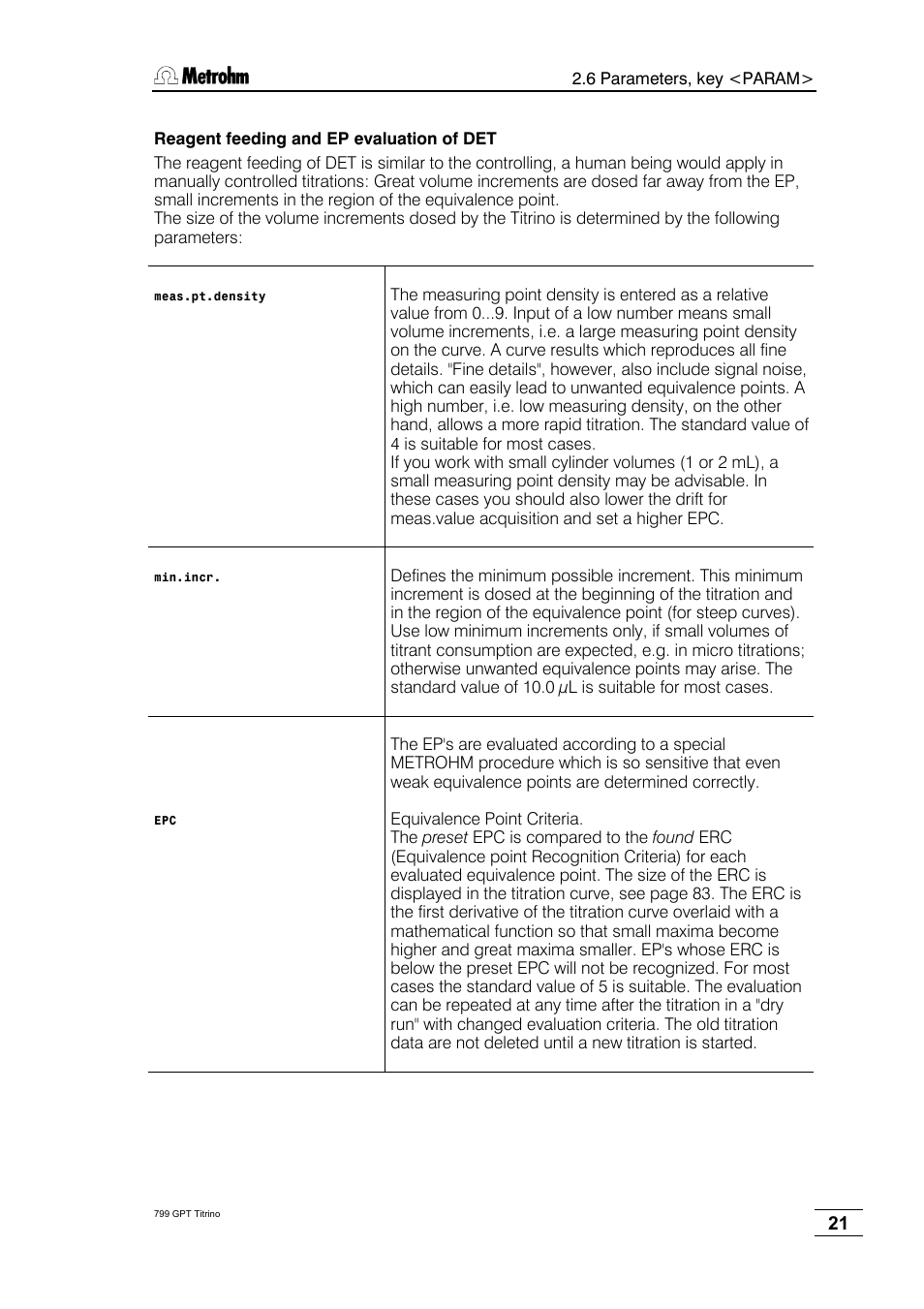 Metrohm 799 GPT Titrino User Manual | Page 25 / 242