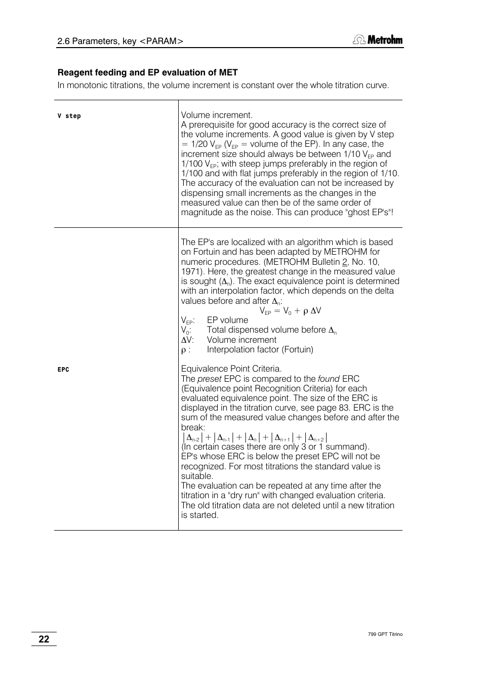 Metrohm 799 GPT Titrino User Manual | Page 26 / 242