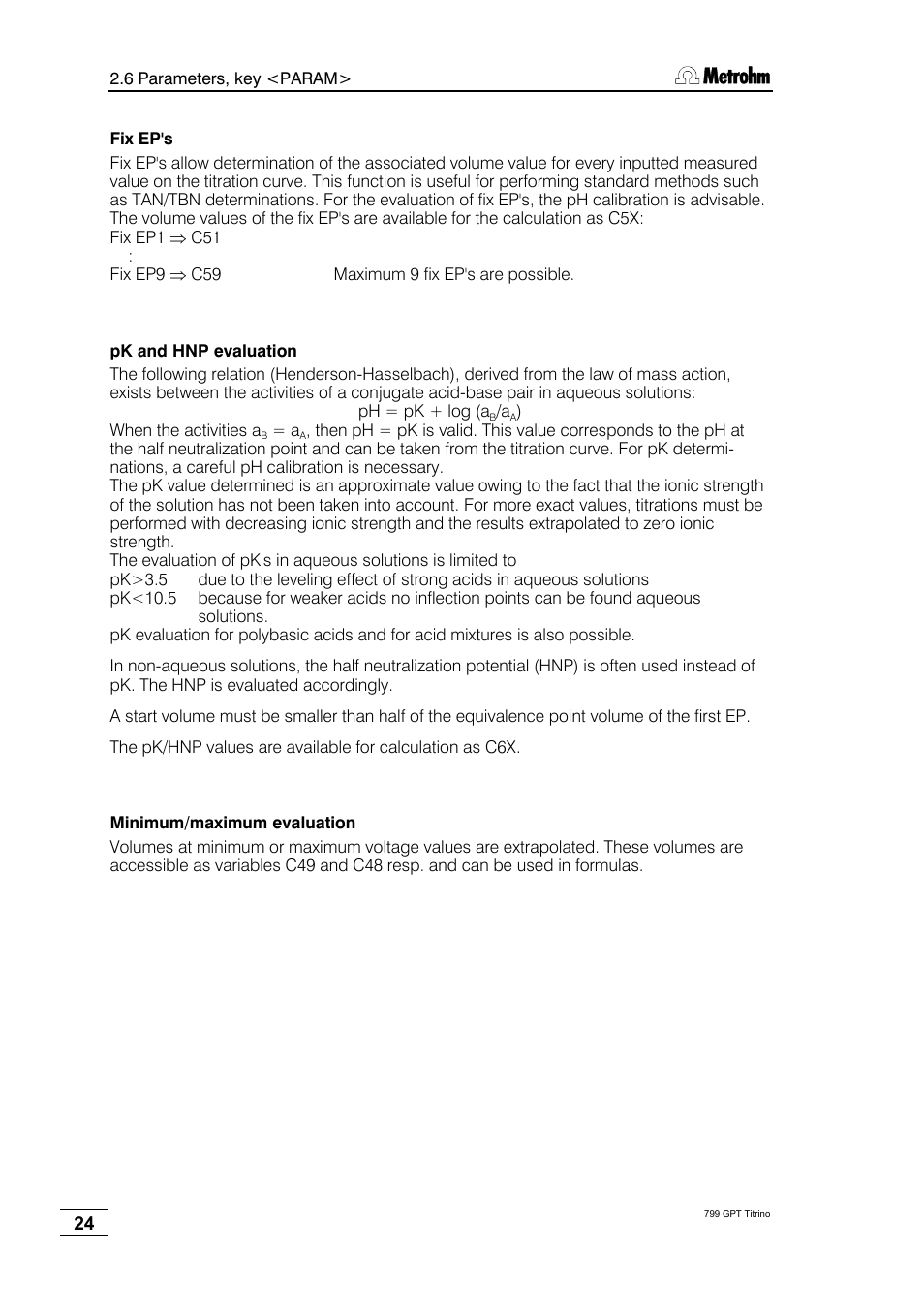 Metrohm 799 GPT Titrino User Manual | Page 28 / 242