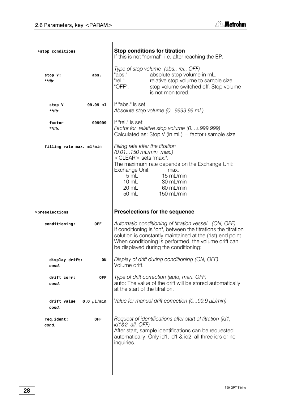 Metrohm 799 GPT Titrino User Manual | Page 32 / 242