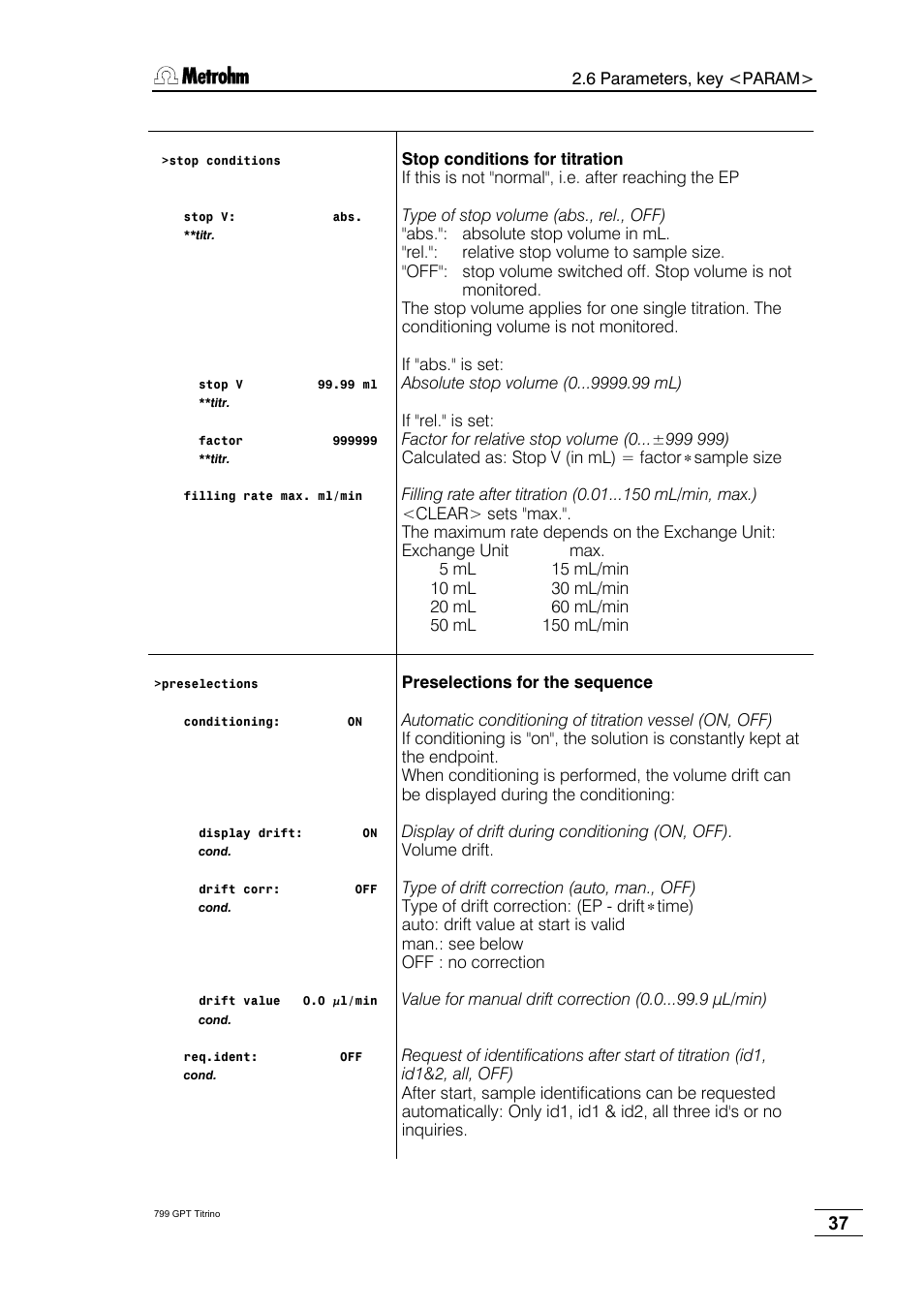 Metrohm 799 GPT Titrino User Manual | Page 41 / 242
