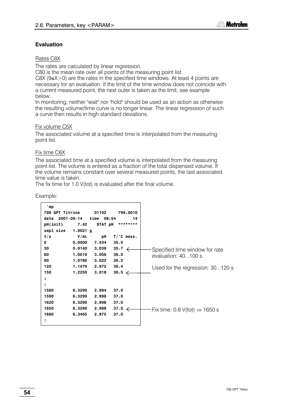 Metrohm 799 GPT Titrino User Manual | Page 58 / 242