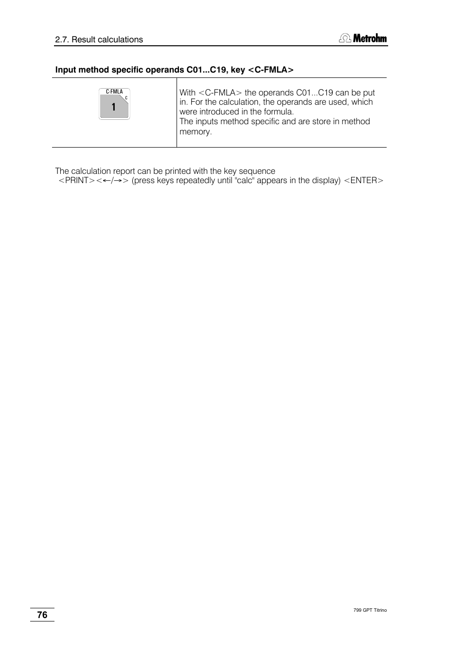 Metrohm 799 GPT Titrino User Manual | Page 80 / 242