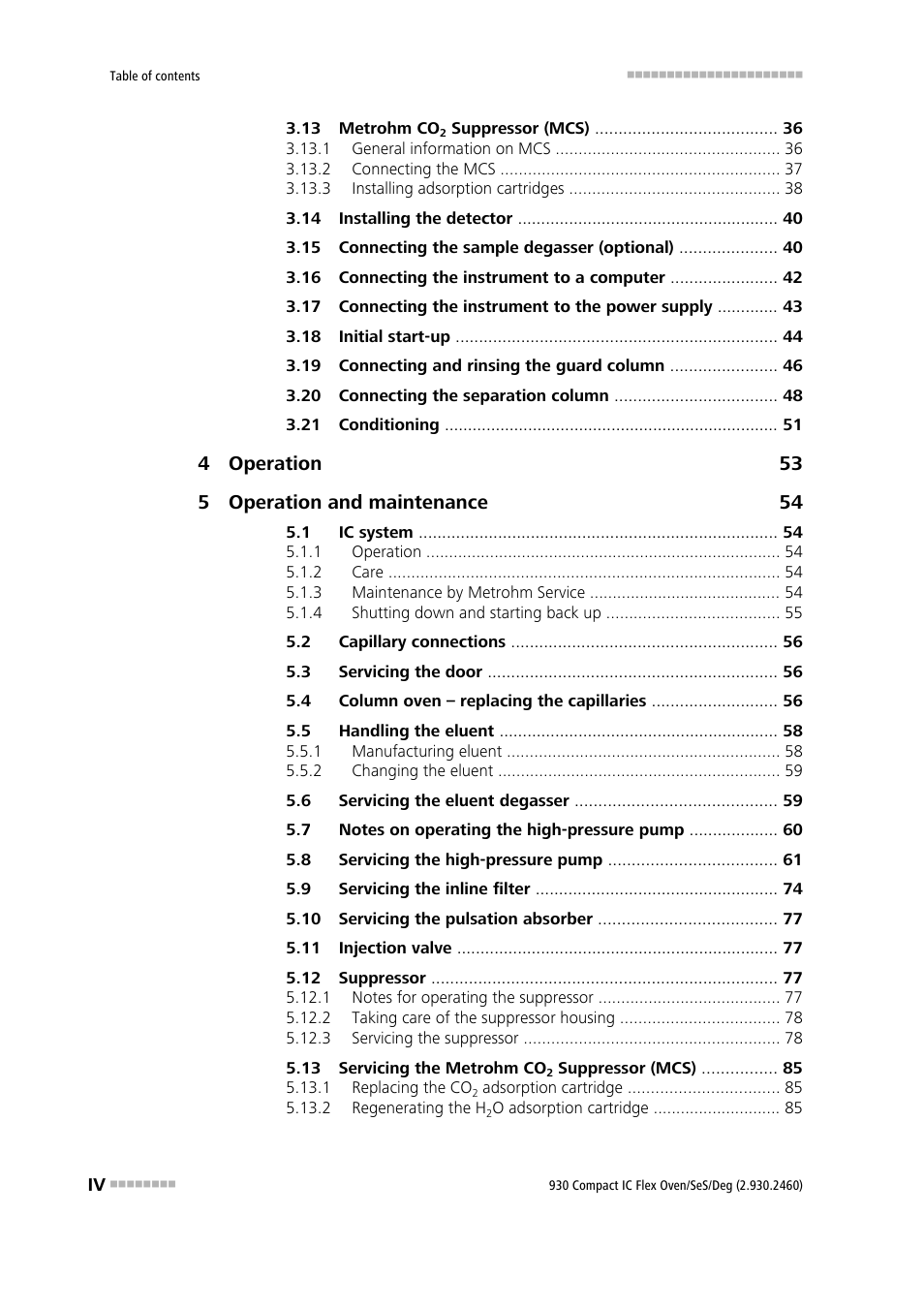 Metrohm 930 Compact IC Flex Oven/SeS/Deg User Manual | Page 6 / 113