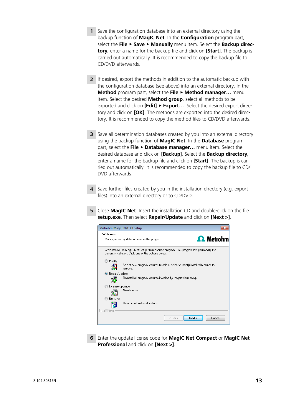 Metrohm MagIC Net 3.0 User Manual | Page 13 / 20