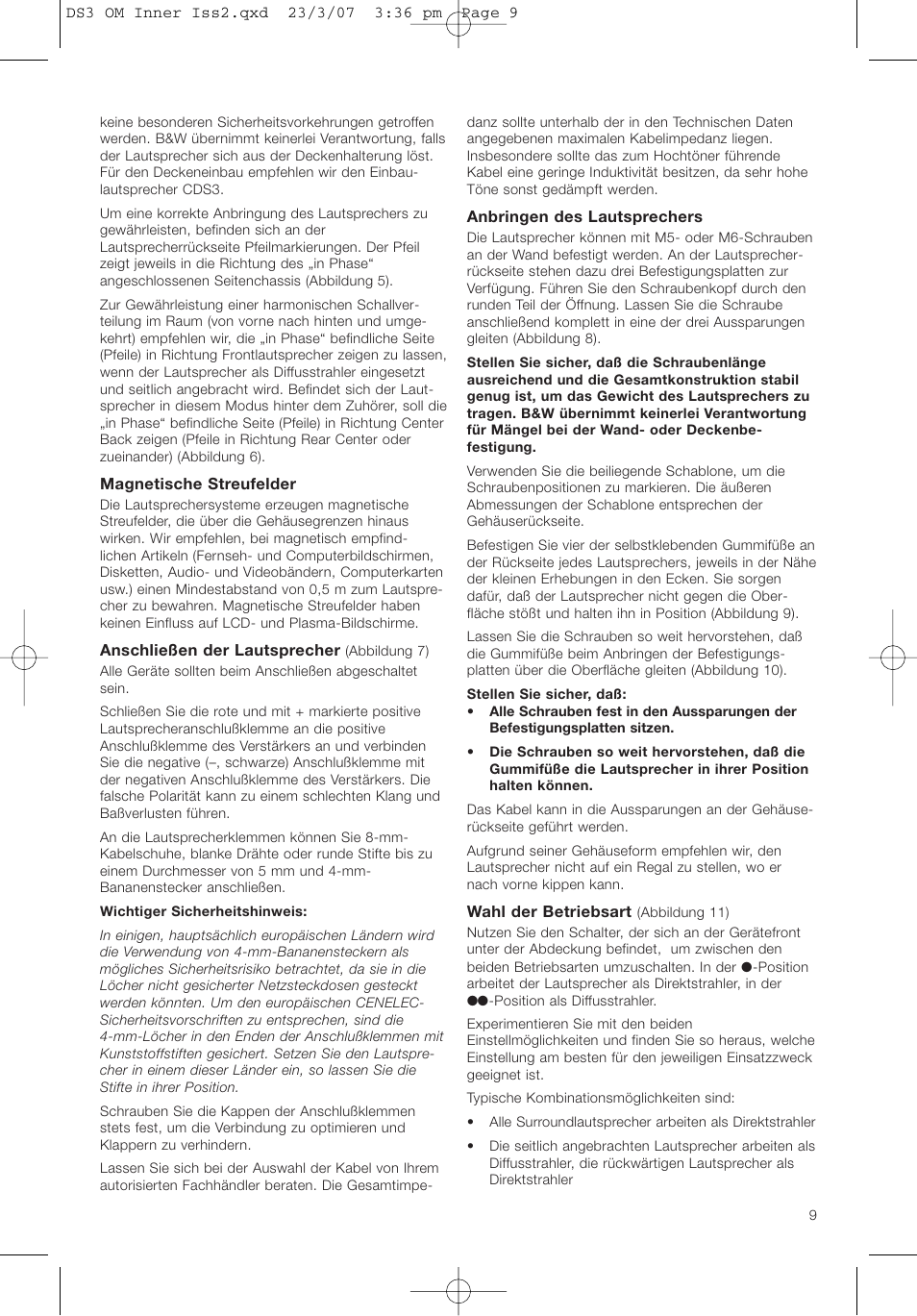 Bowers & Wilkins DS3 User Manual | Page 12 / 48