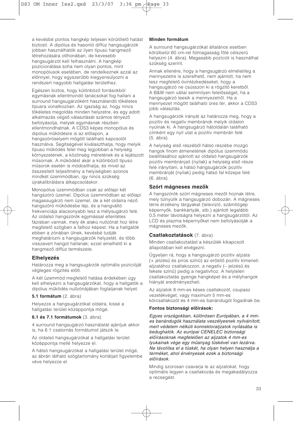 Bowers & Wilkins DS3 User Manual | Page 36 / 48
