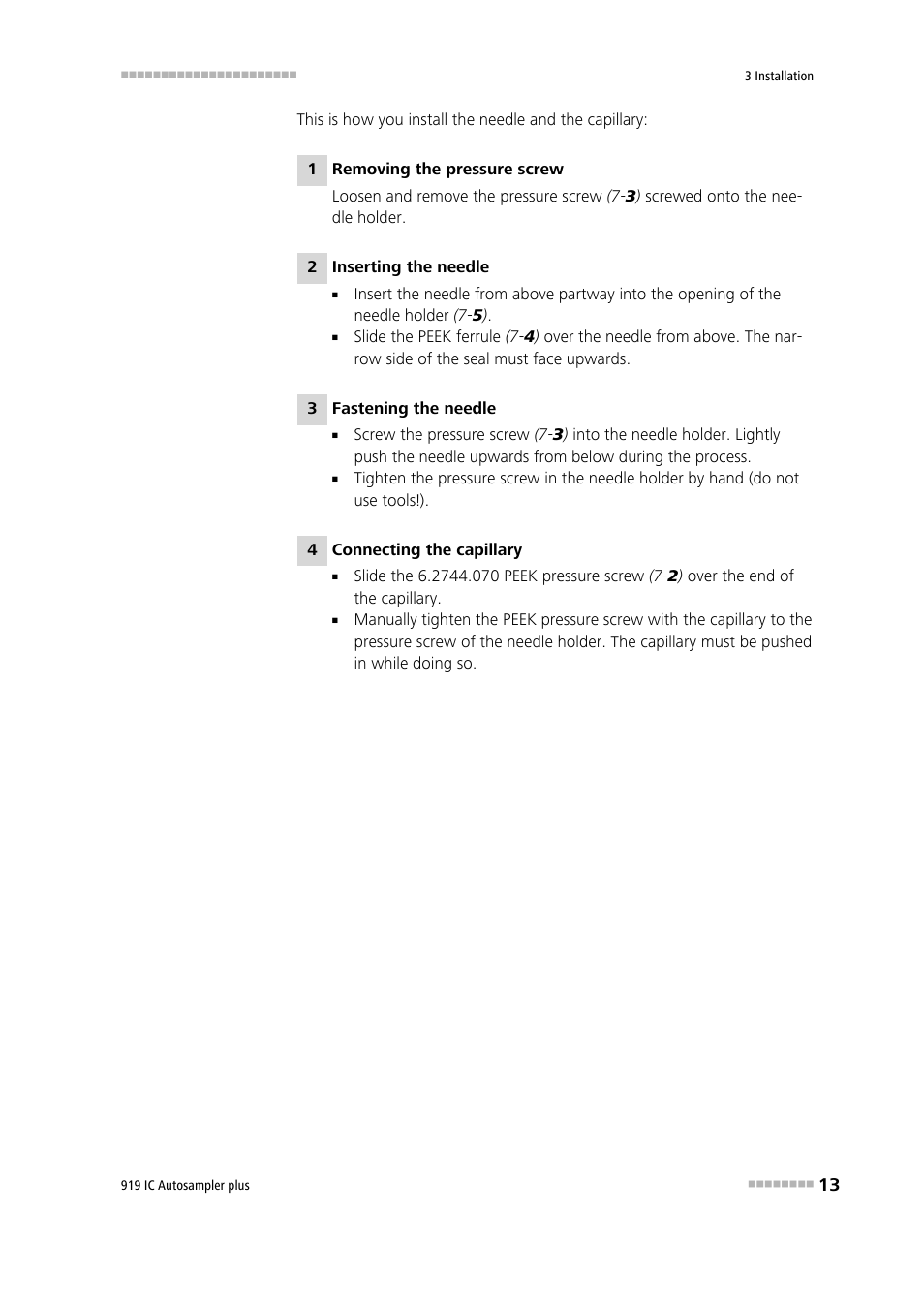 Metrohm 919 IC Autosampler plus User Manual | Page 21 / 48