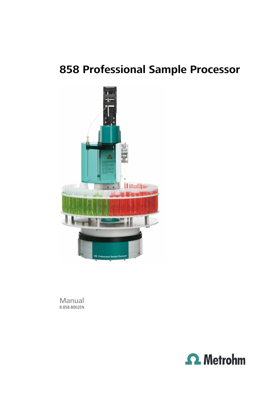 Metrohm 858 Professional Sample Processor User Manual | 105 pages