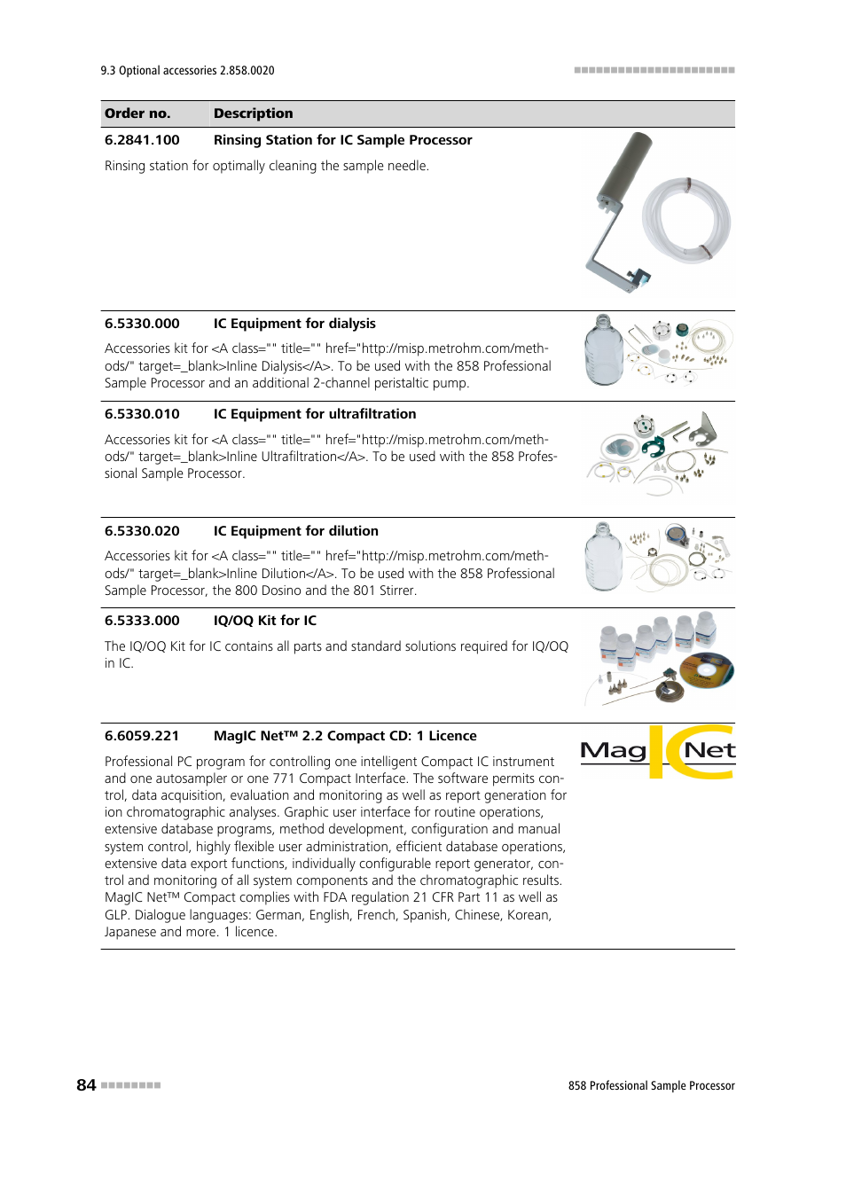 Metrohm 858 Professional Sample Processor User Manual | Page 92 / 105