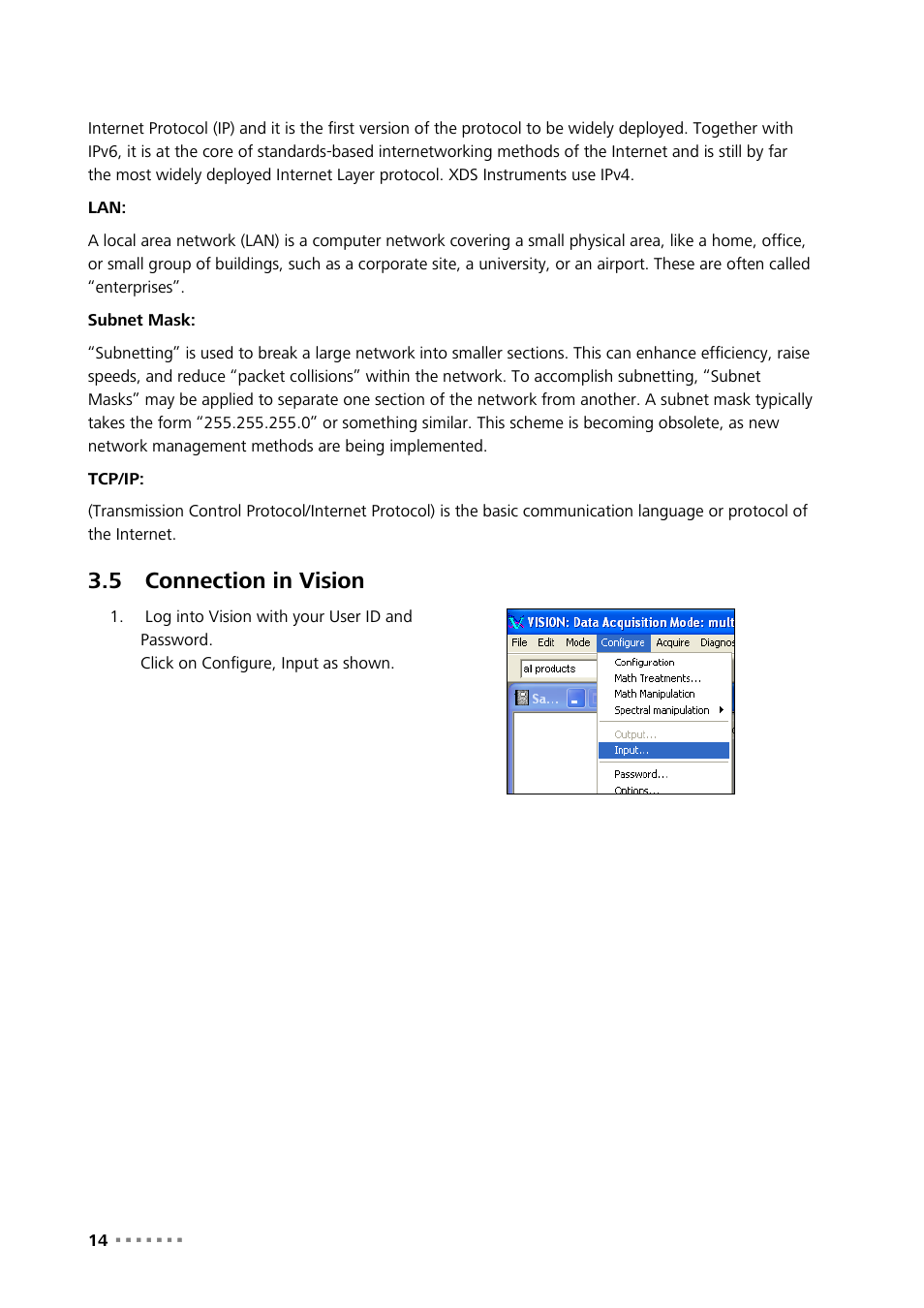 5 connection in vision, Connection in vision | Metrohm NIRS XDS MultiVial Analyzer User Manual | Page 16 / 117