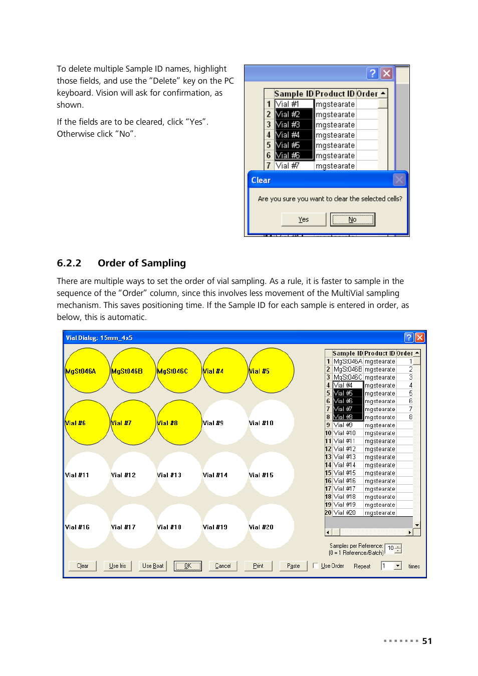 2 order of sampling, Order of sampling | Metrohm NIRS XDS MultiVial Analyzer User Manual | Page 53 / 117