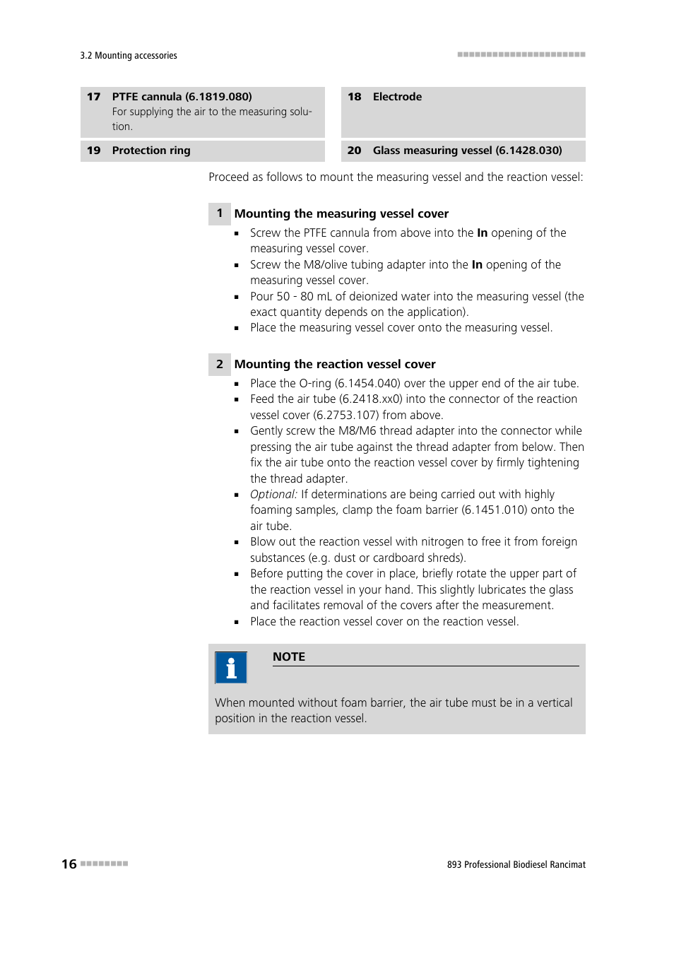 Metrohm 893 Professional Biodiesel Rancimat User Manual | Page 24 / 60